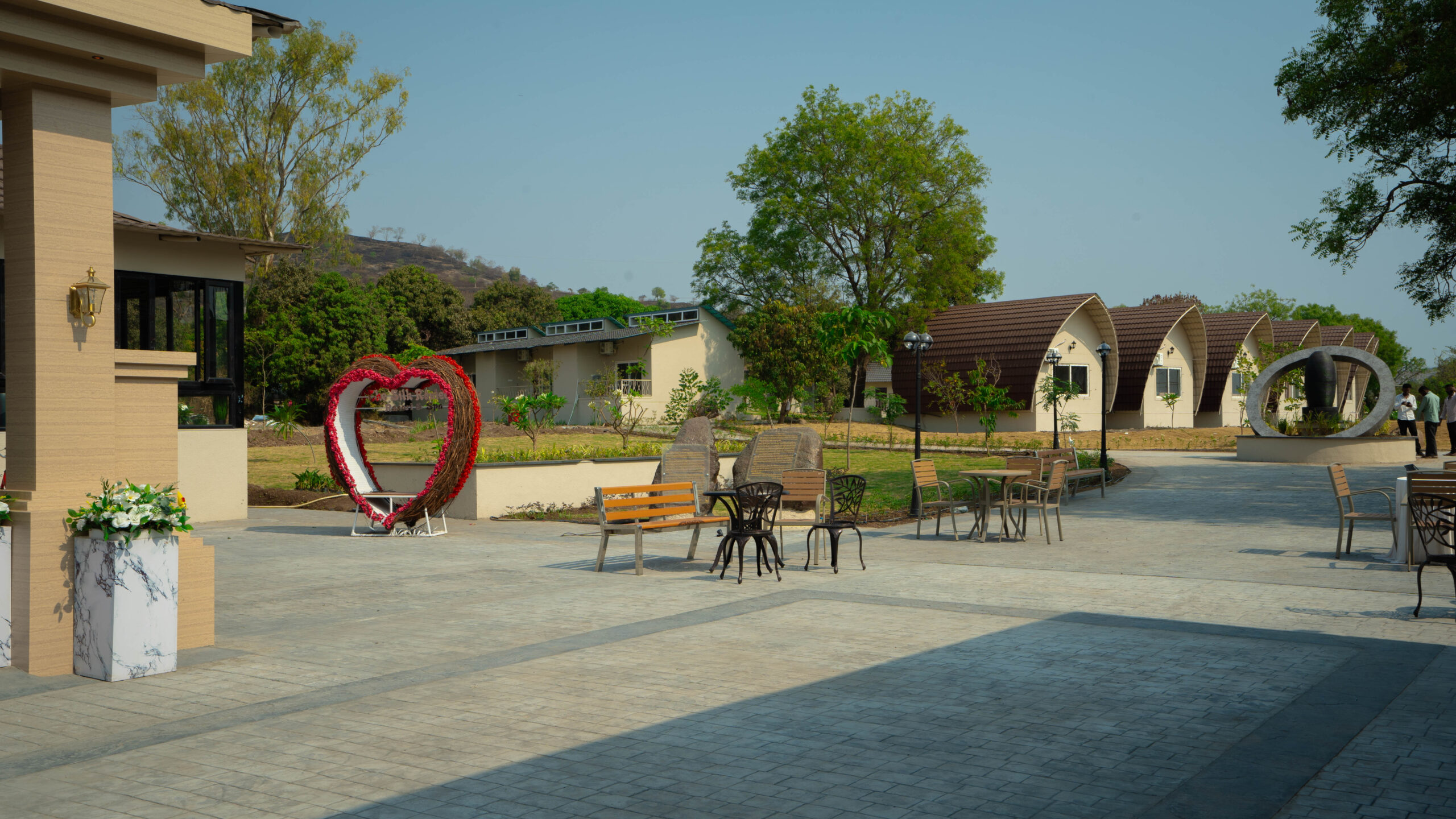 cycling at The Silk Route Resort, Manchar